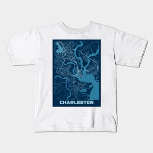 Charleston - United States Peace City Map Kids T-Shirt